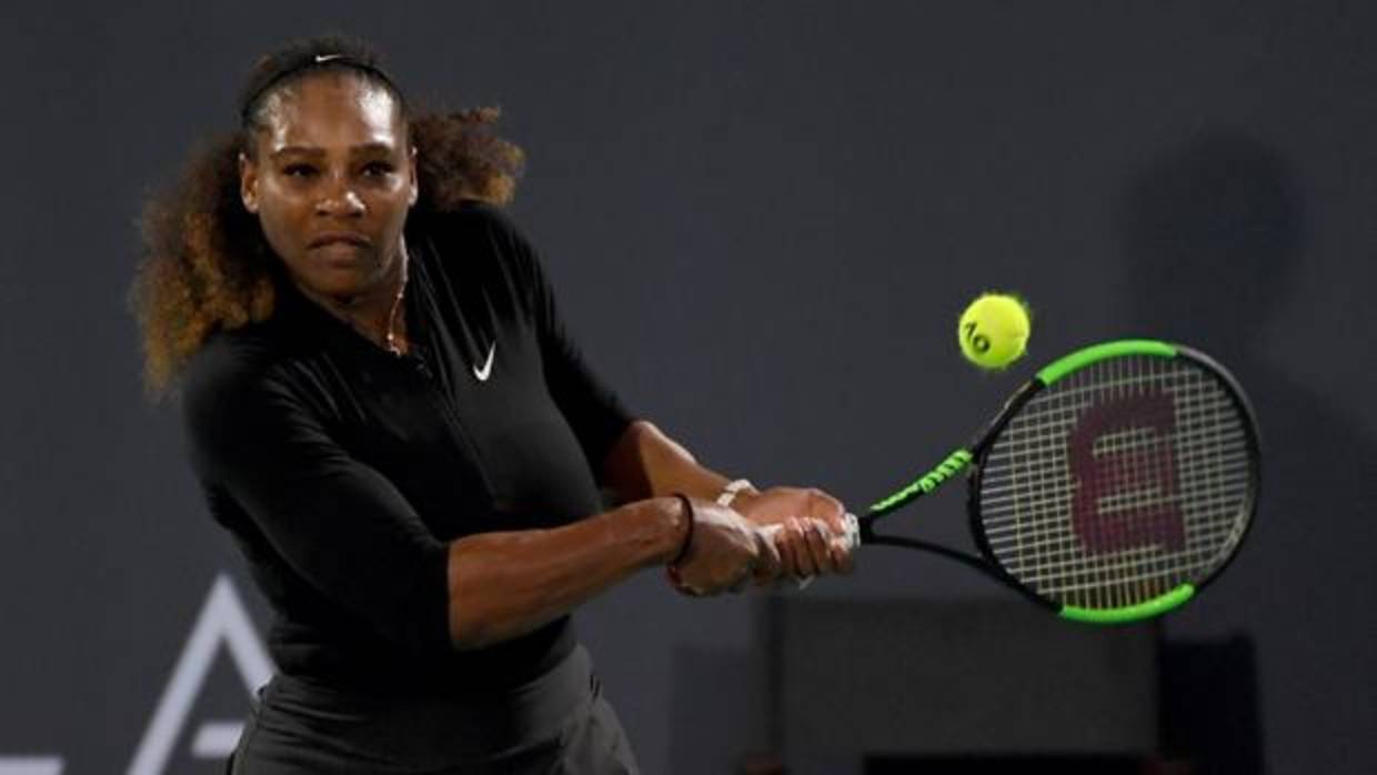 Serena Williams, durante el torneo de Abu Dabi