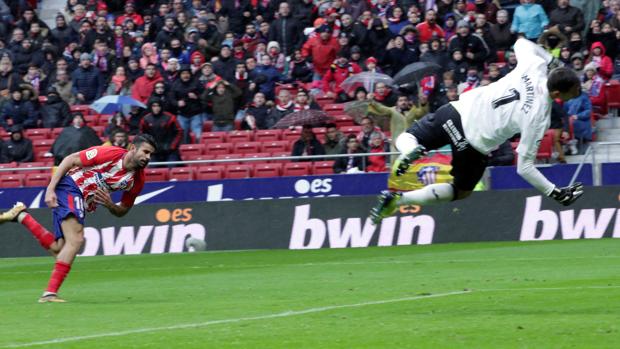 Diego Costa, gol y expulsión en la victoria del Atlético