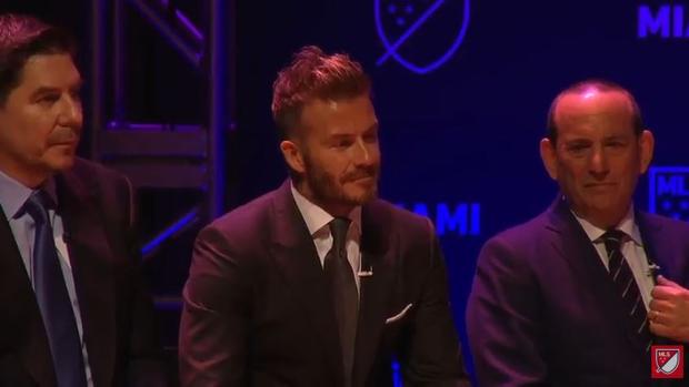 Presentación del nuevo equipo de David Beckham en directo