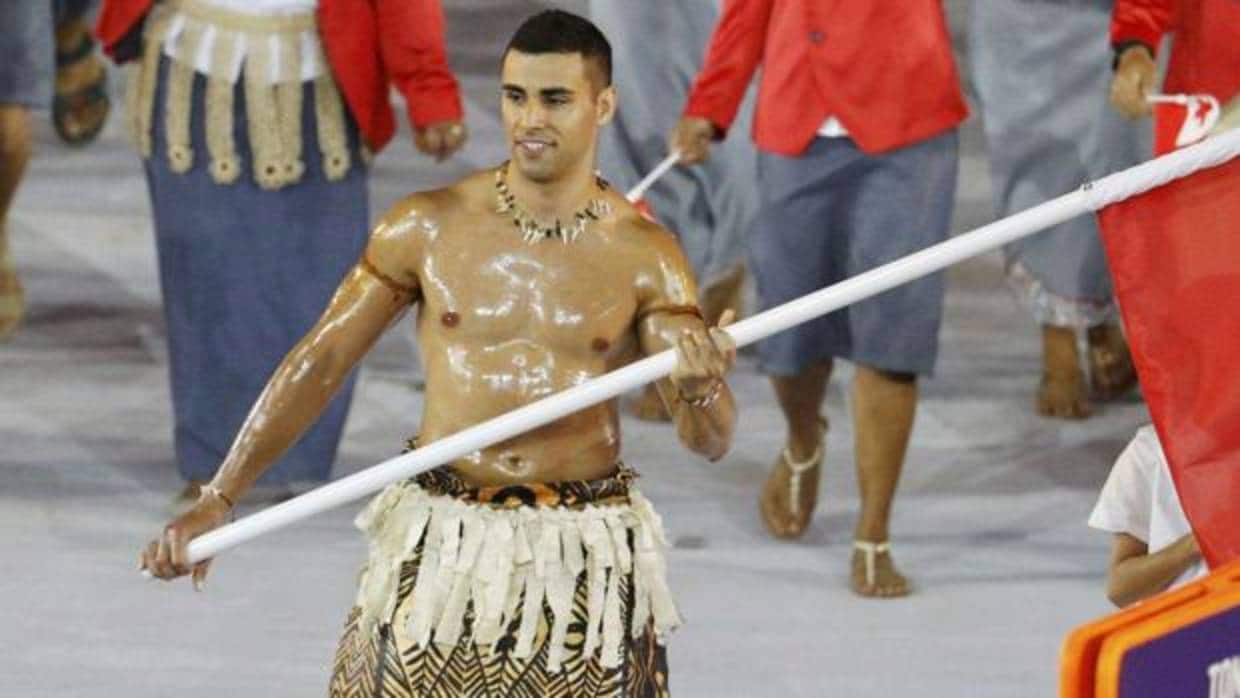 Taufatofua, durante la inauguración de los Juegos de Río