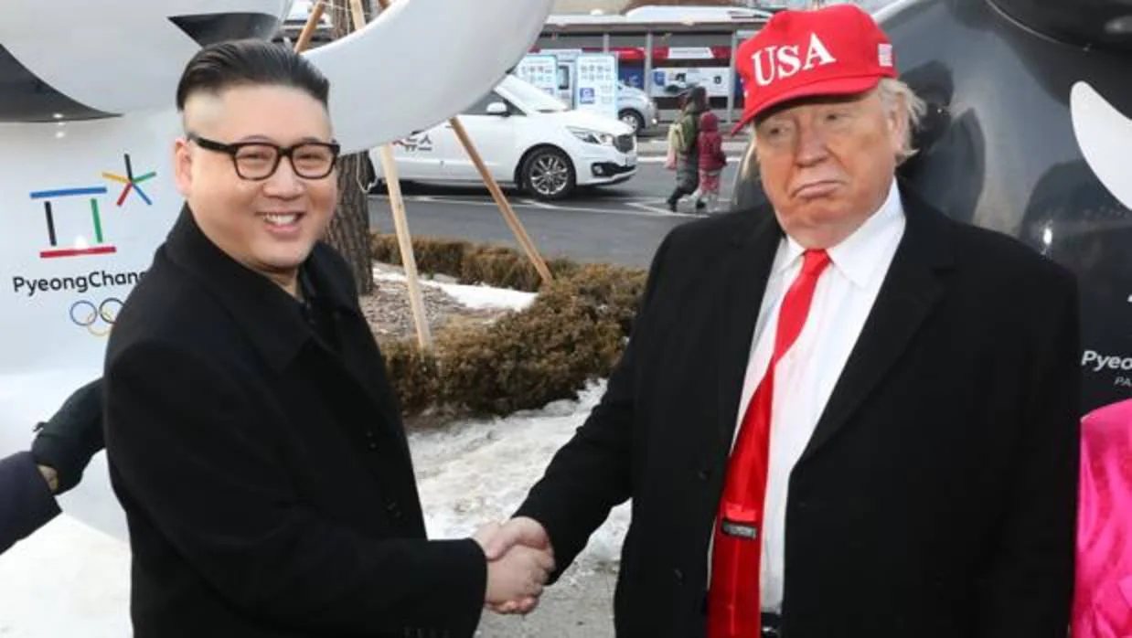 Los dobles de Trump y Kim Jong-un triunfan en Pyeongchang