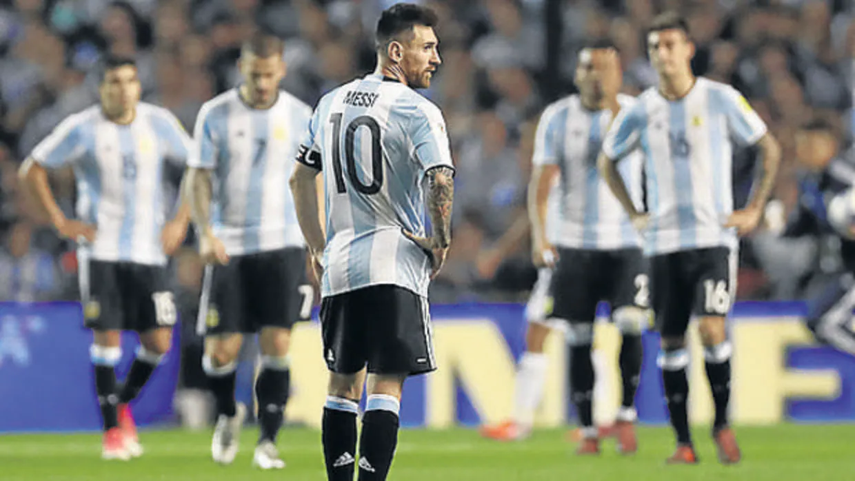 Leo Messi, durante un partido con la selección argentina