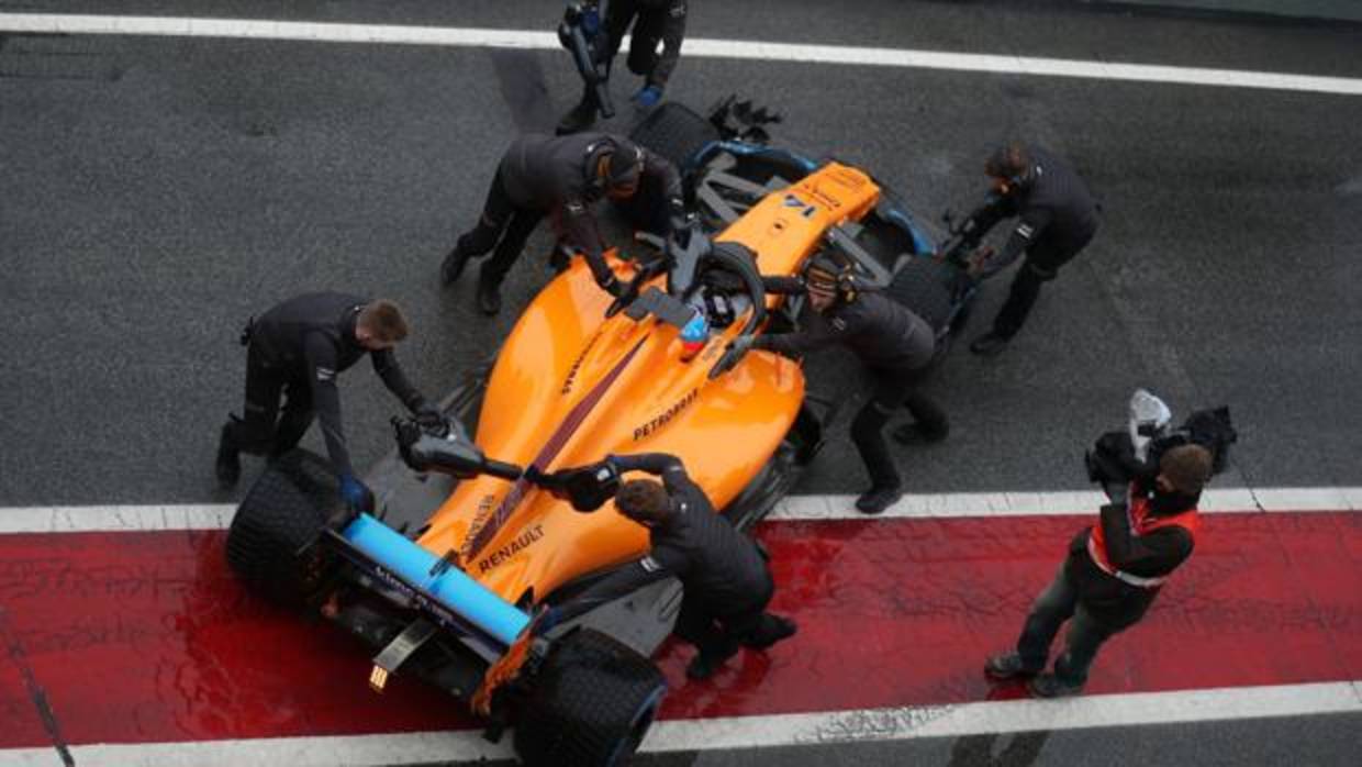 El MCL33, en la pista de Montmeló