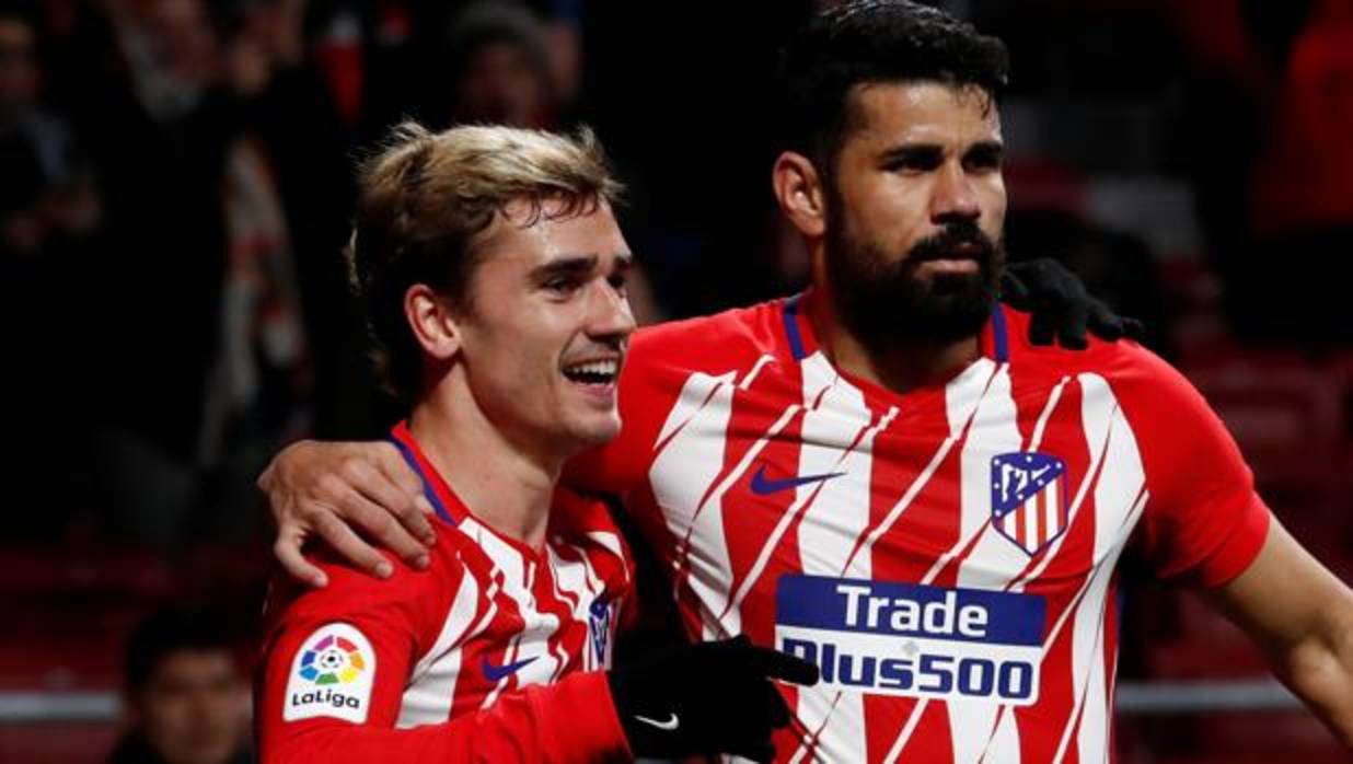 Griezmann y Diego Costa, el pasado miércoles ante el Leganés