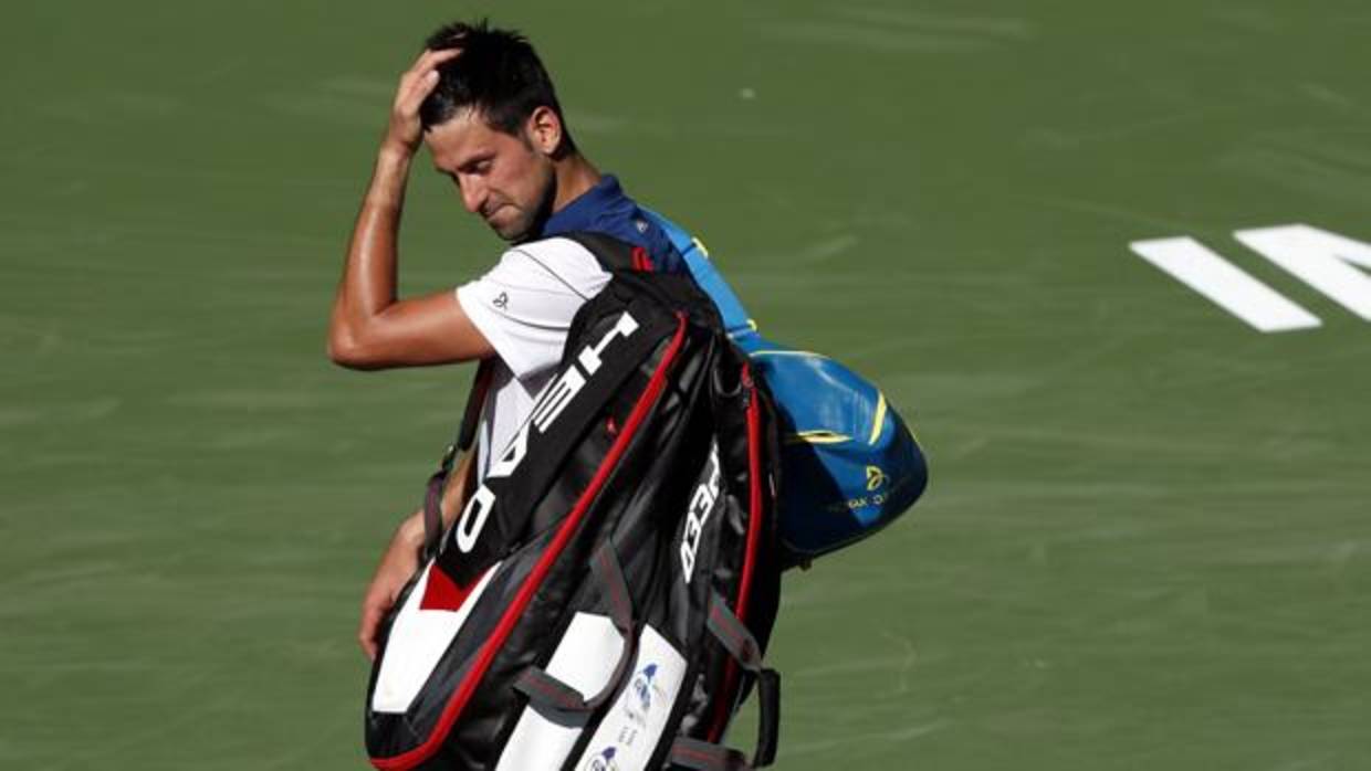 Novak Djokovic, tras su derrota en la segunda ronda de Indian Wells