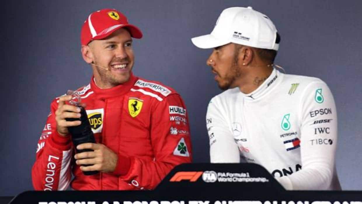 Vettel bromeó y Hamilton contestó tajante
