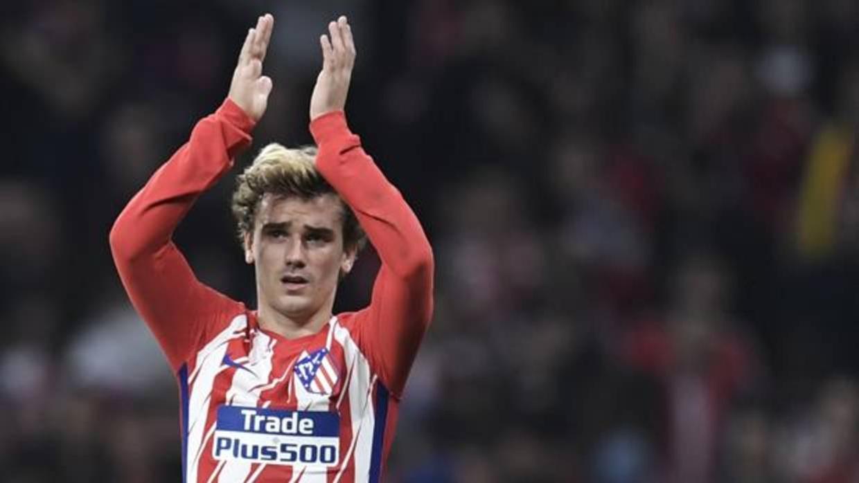 Antoine Griezmann durante un partido con el Atlético de Madrid