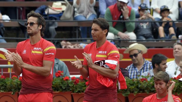 Nadal, un hincha desatado en la Copa Davis