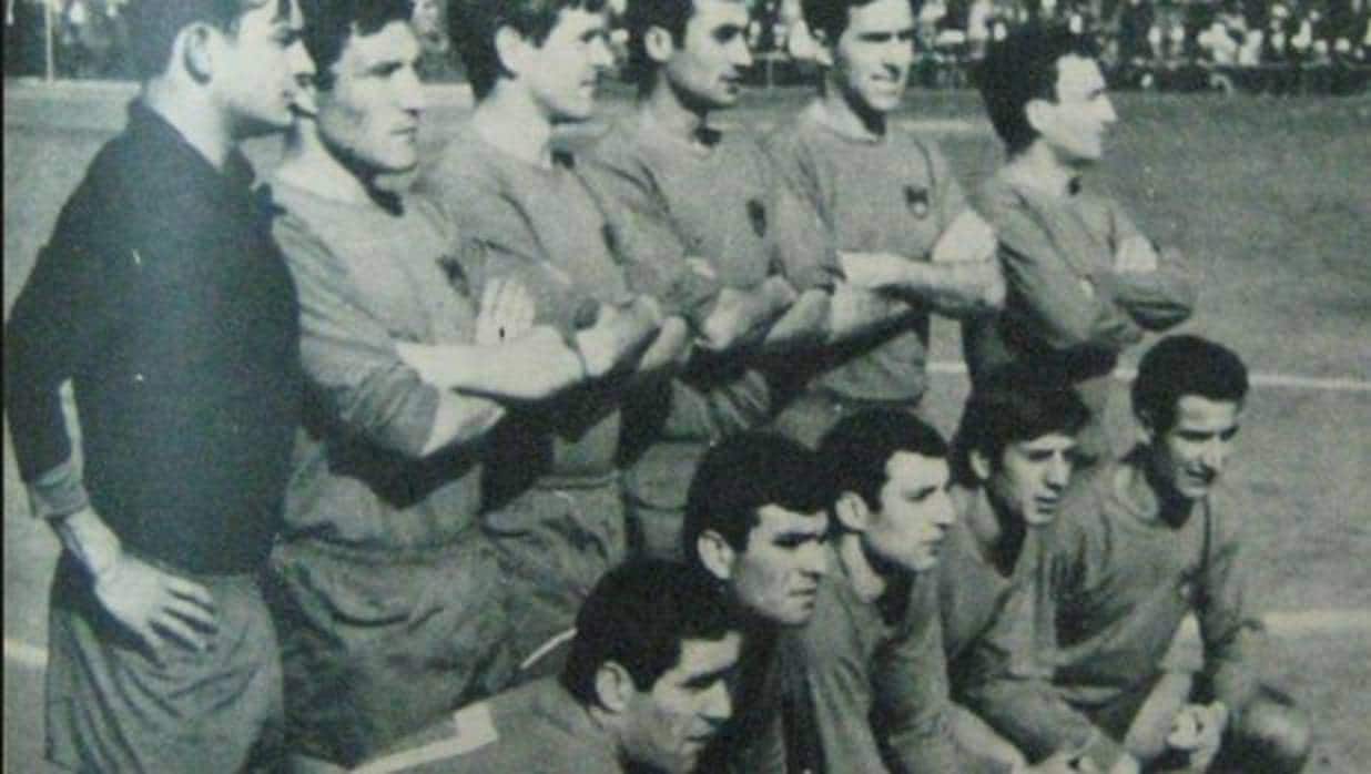Una formación del CD Orense en la temporada 1967-68