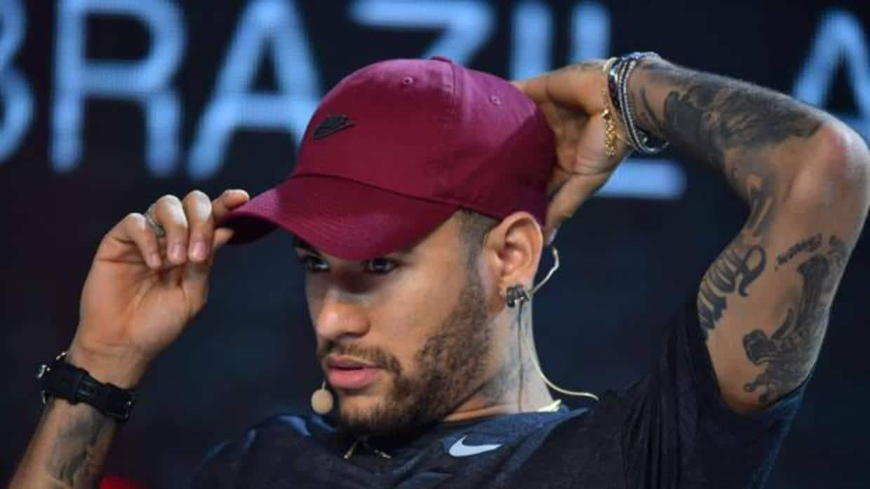 Neymar en un acto esta semana en Brasil