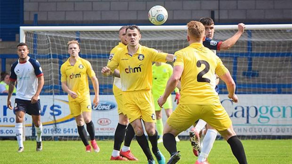 Los jugadores del Gainsborough Trinity, en el partido de este fin de semana