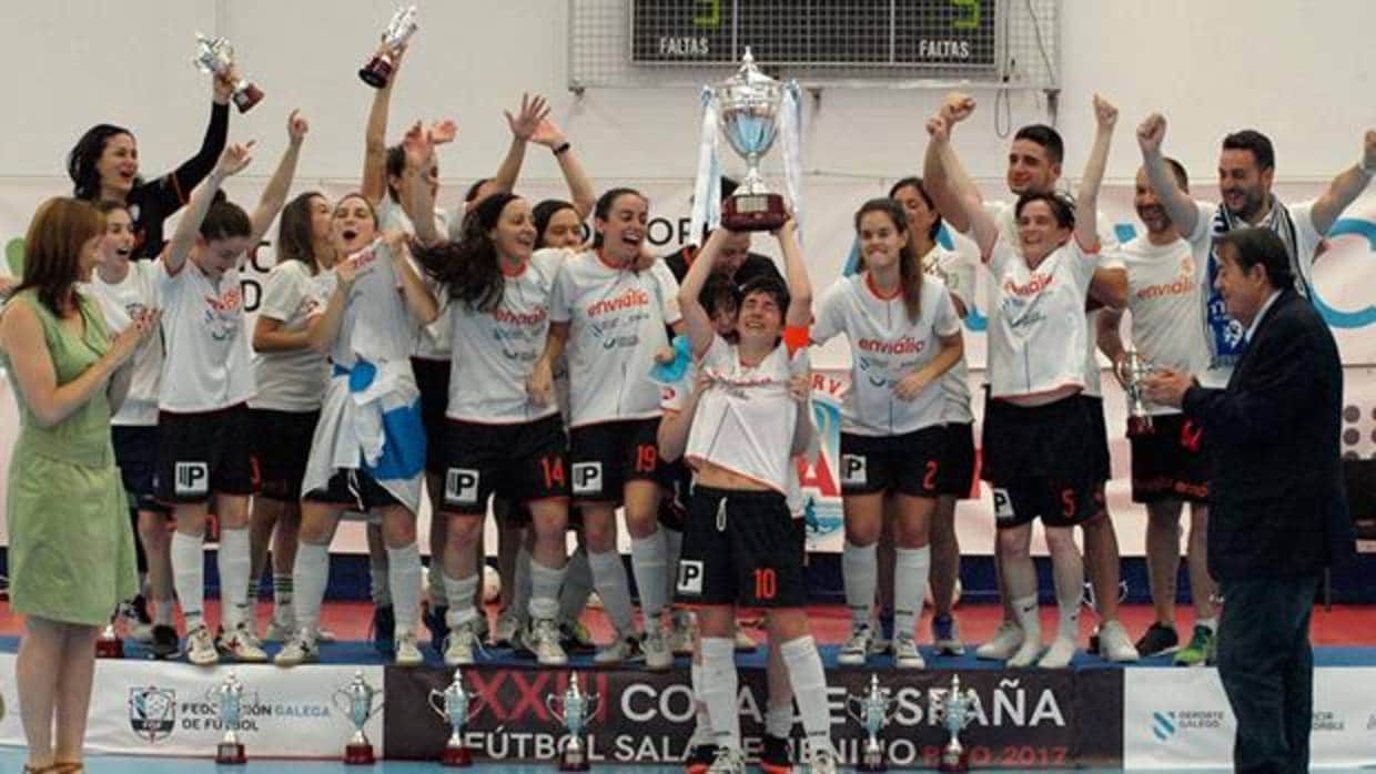 El Ourense ganaba la Copa de España de Fútbol Sala femenino en 2017.