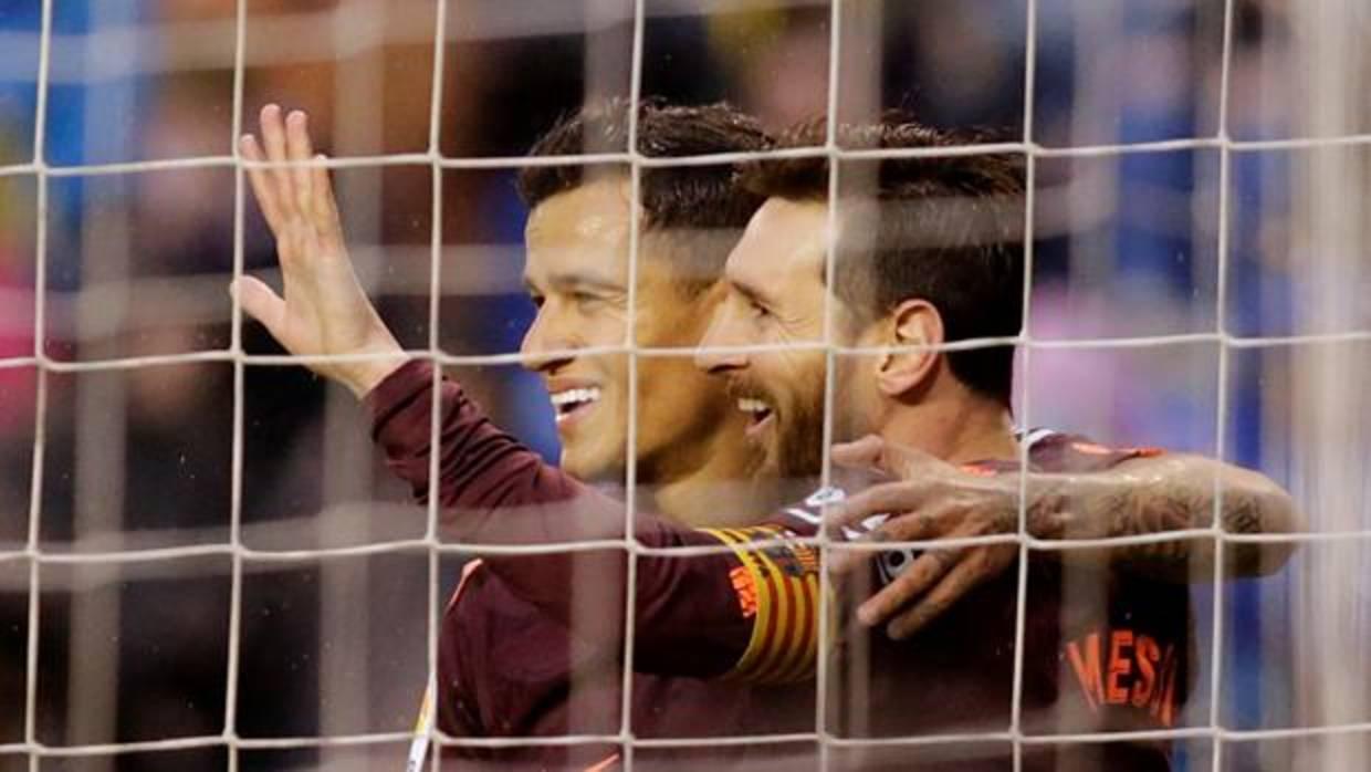 Coutinho y Messi marcaron los primeros goles del Barcelona