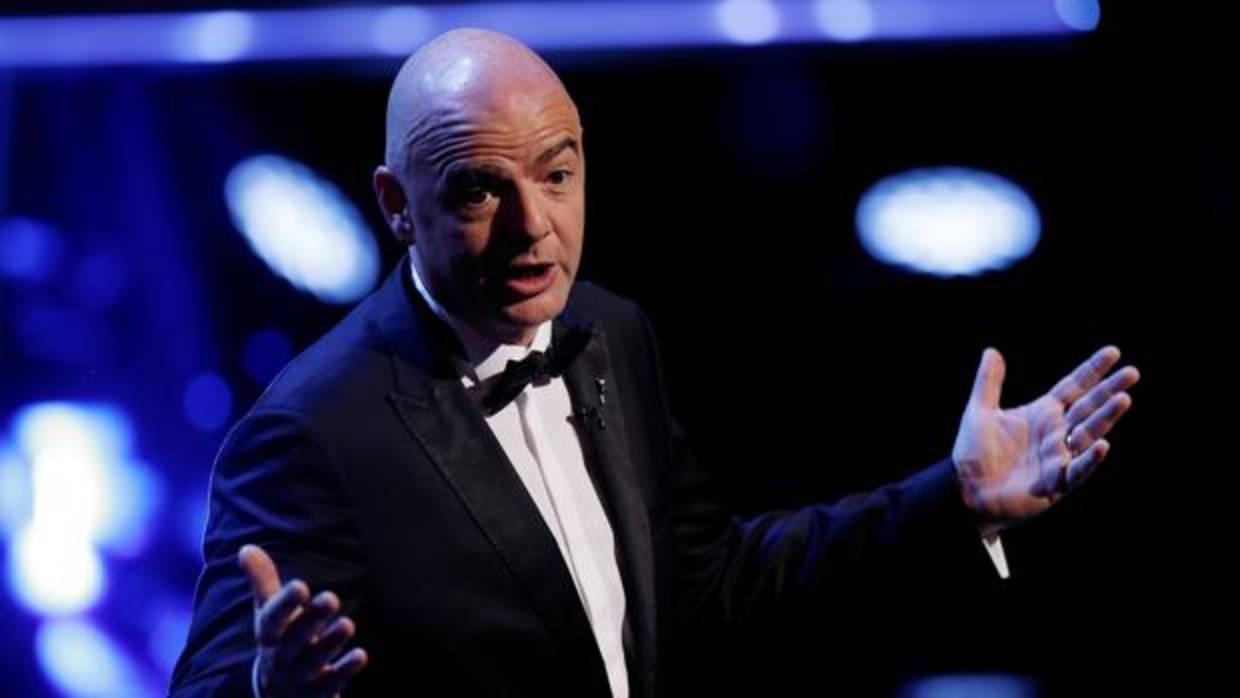 Gianni Infantino en la gala del premio 'The Best'