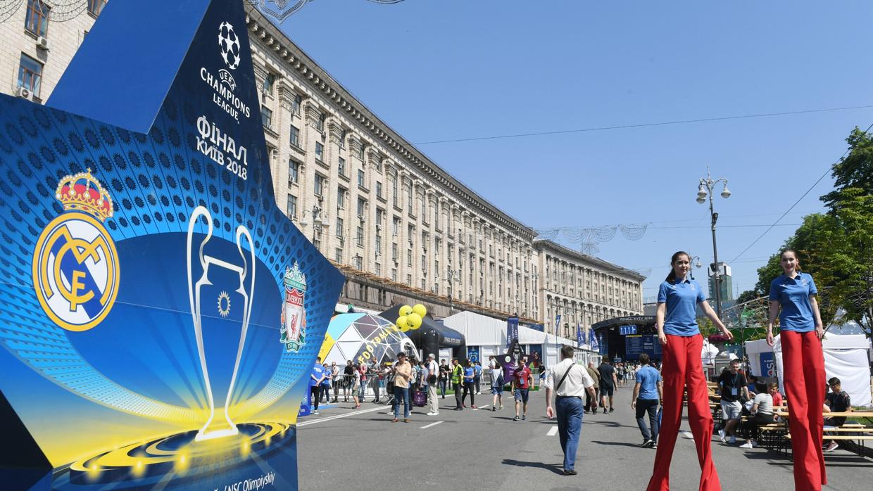 La ciudad de Kiev se prepara para acoger la final de la Champions League