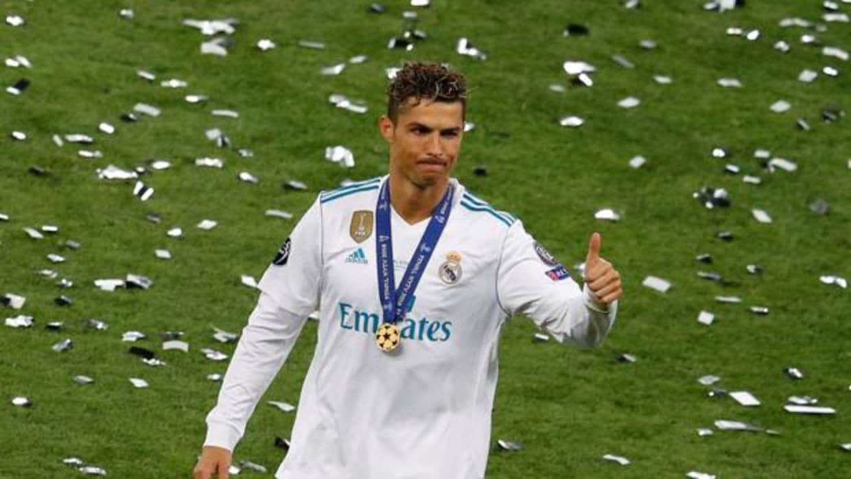Cristiano Ronaldo tras la final de la Champions League contra el Liverpool