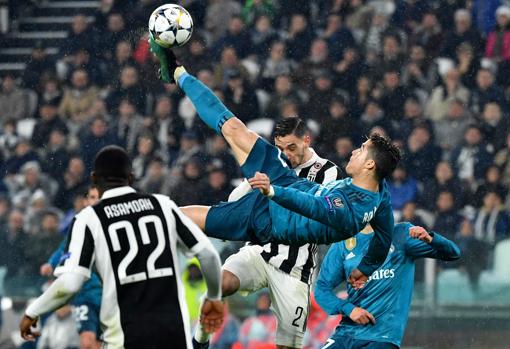 Cristiano Ronaldo, en la ida de cuartos contra la Juventus