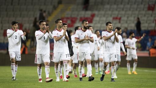 La selección de Irán en un amistoso