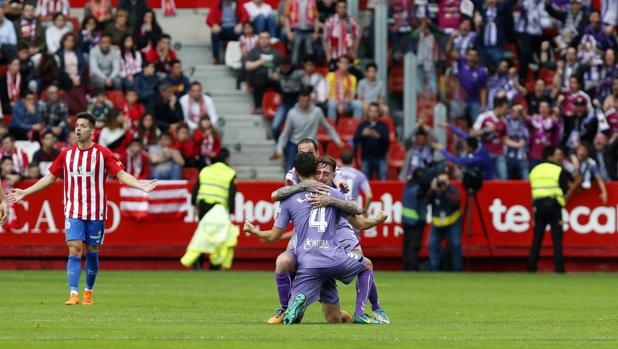 El Valladolid no dio opción al Sporting