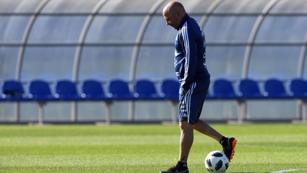 El entrenador de la selección de Argentina, Jorge Sampaoli