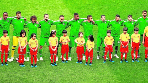 «Los hijos de los mártires», con la selección saudí