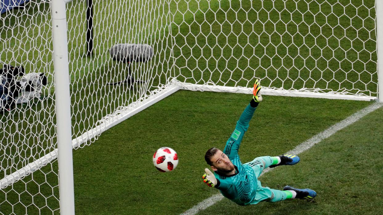 De Gea en la tanda de penaltis de España ante Rusia en el Mundial