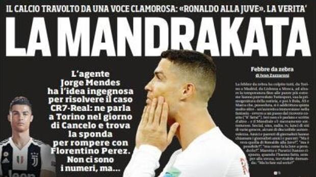 La prensa italiana se vuelca con el posible fichaje de Cristiano