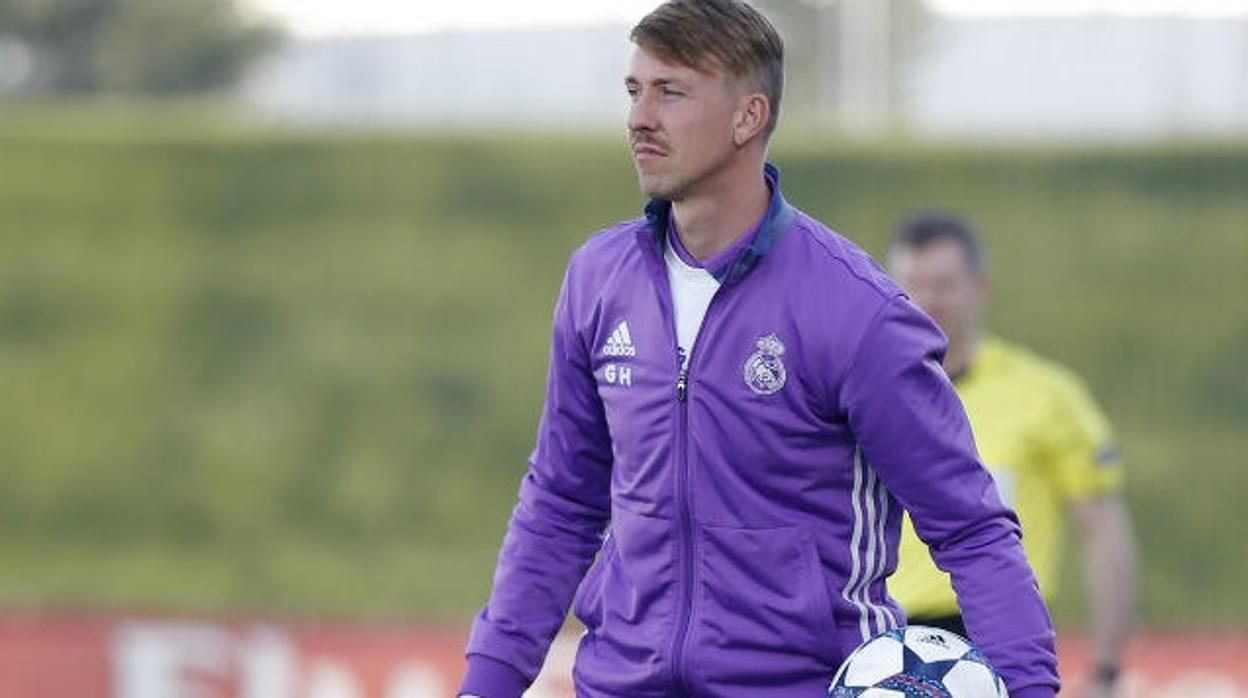 Guti, en su etapa como entrenador del Juvenil del Real Madrid