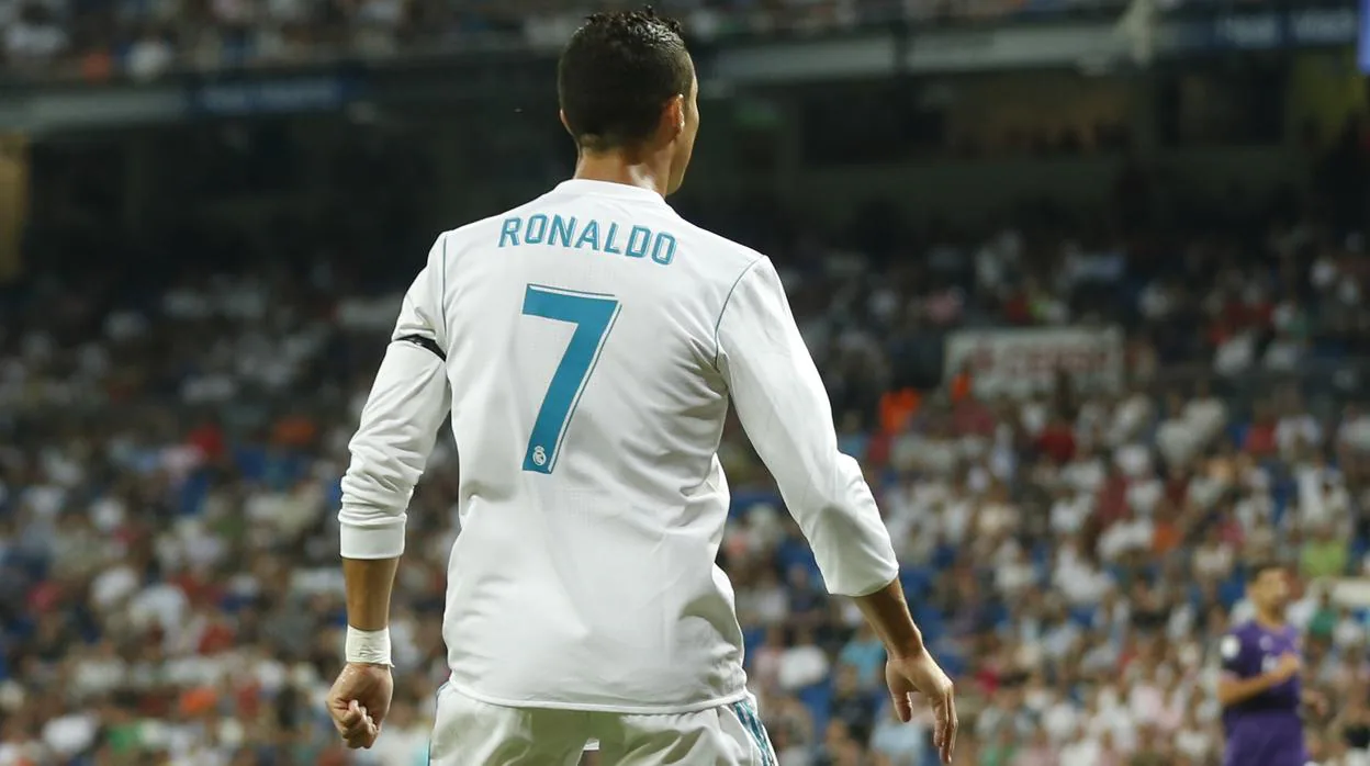 Cristiano Ronaldo, en un partido con el Real Madrid