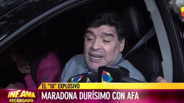 Maradona, otra vez ante las cámaras en un posible estado de embriaguez