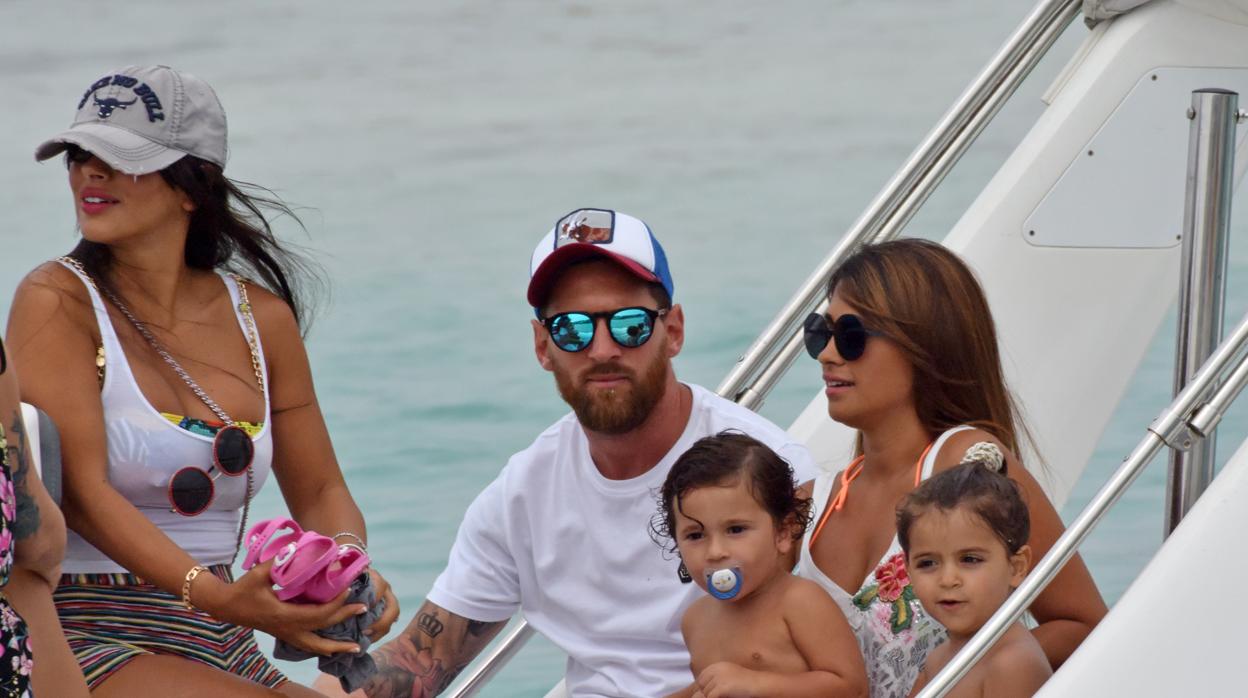 Messi se encuentra de vacaciones con su familia