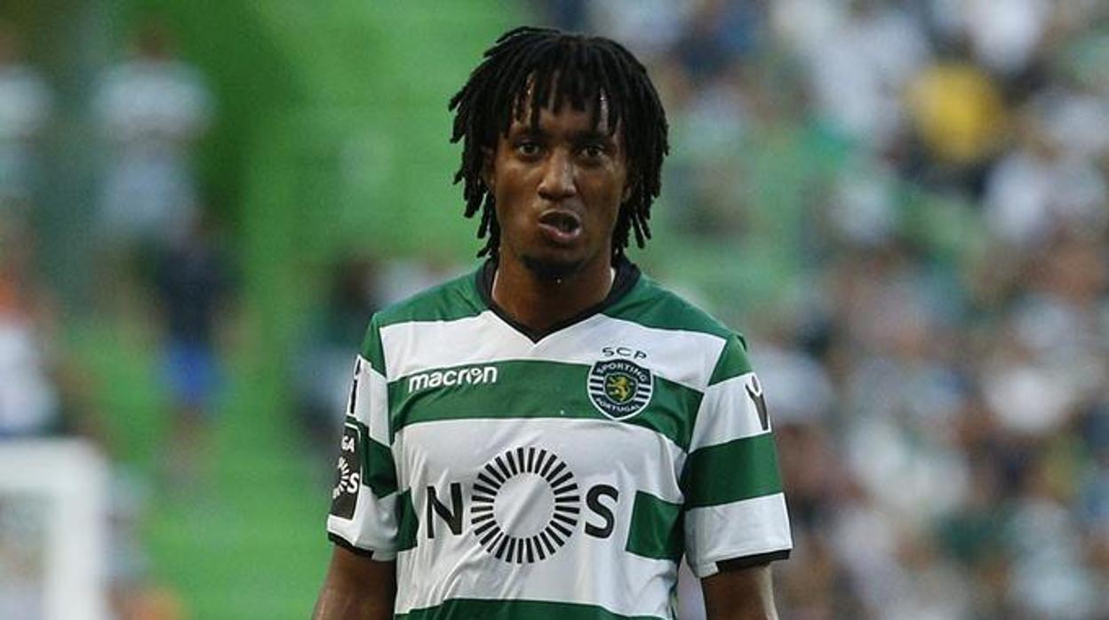 Gelson Martins con la camiseta de su antiguo club, el Sporting de Lisboa