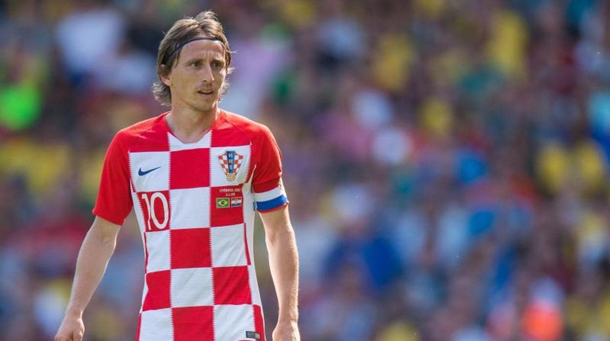 Luka Modric, capitán de la selección croata de fútbol, durante el Mundial de Rusia