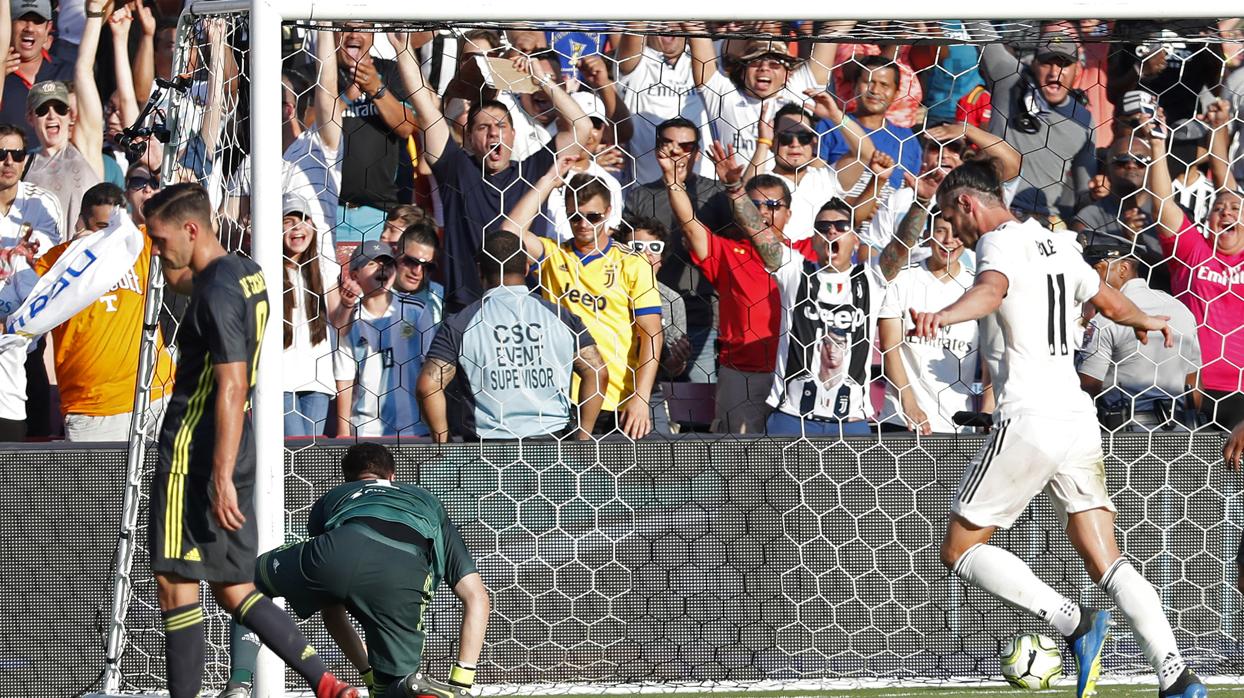 Gareth Bale celebra su gol ante la Juventus