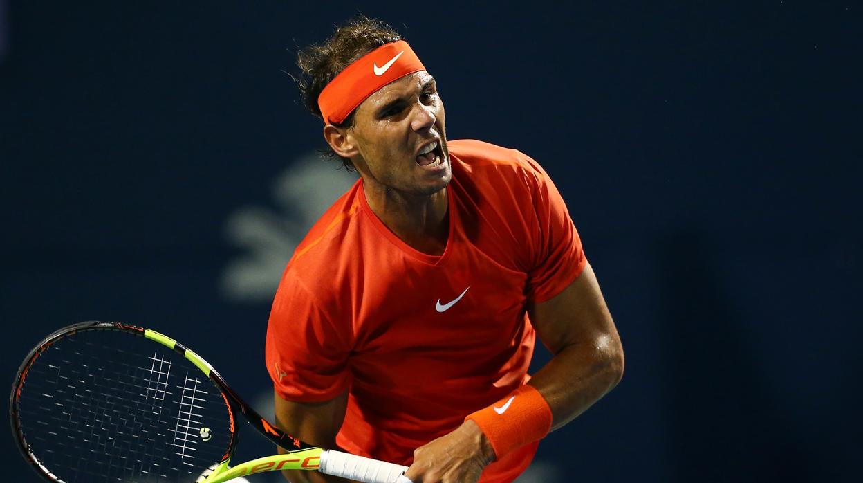 Rafael Nadal, durante el partido frente a Khachanov