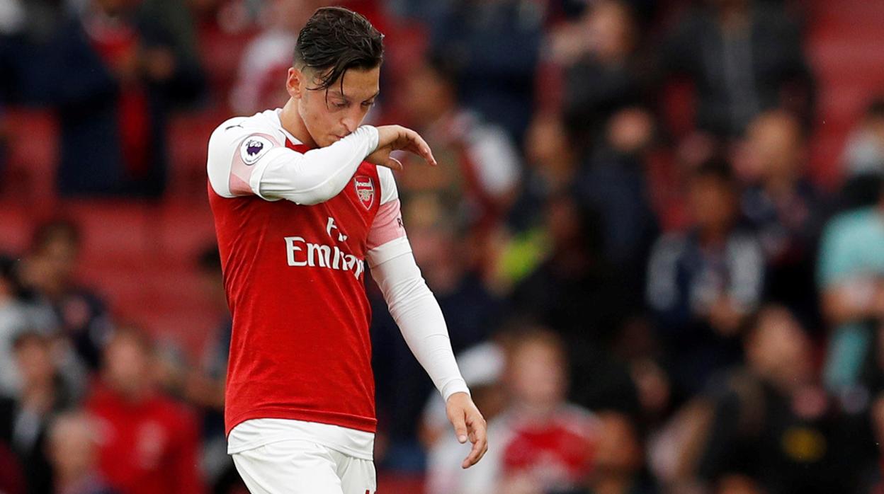 Mesut Ozil, en un partido con el Arsenal