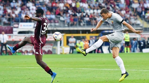 El golazo de Dzeko que dio el triunfo a la Roma en el último suspiro