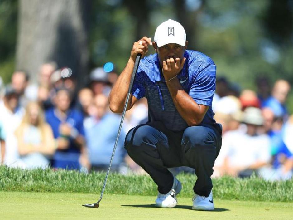 Tiger Woods ayer en el Ridgewood Championship Course, en Ridgewood, New Jersey