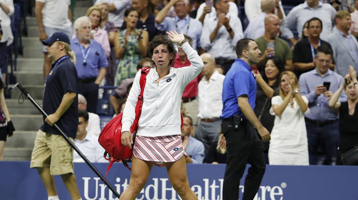 Carla Suárez tras perder frente a Madison Keys