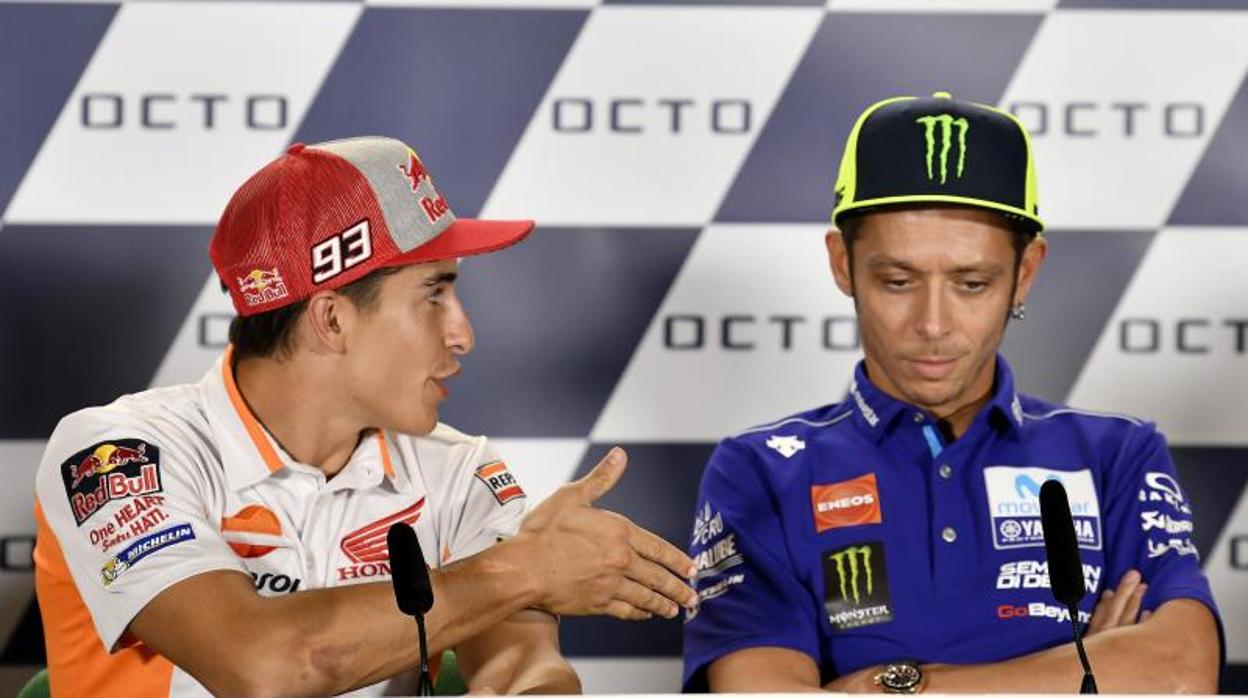 Márquez, y su gesto con Rossi: «Me vine arriba»