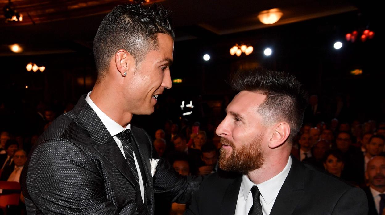 Ronaldo y Messi, en la gala The Best del pasado año