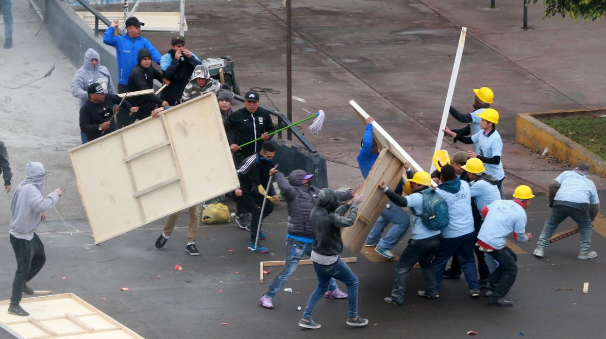 Imágenes de la pelea