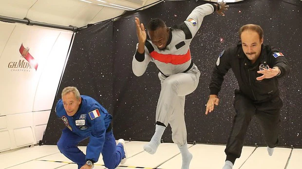 Usain Bolt, el más rápido también en el espacio