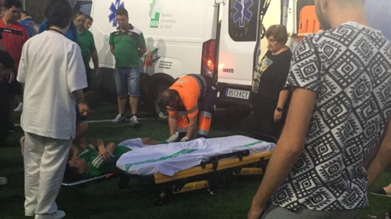 José Mari fue trasladado en ambulancia a un centro hospitalario