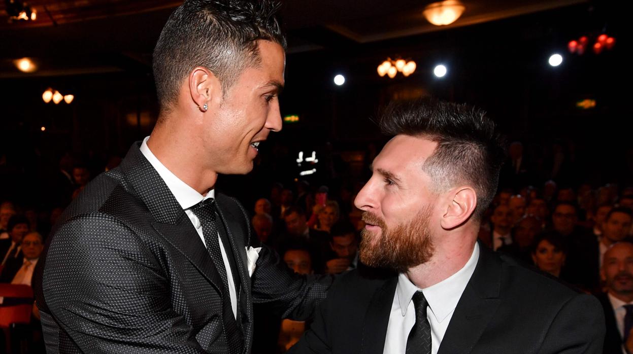 Messi y Cristiano Ronaldo en la entrega del premio 'The Best' del año pasado