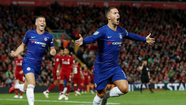 El gol antológico de Hazard: regate, dos caños y trallazo