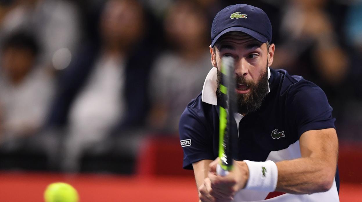 Paire, en su encuentro contra el japonés Nishikori en el Torneo de Japón