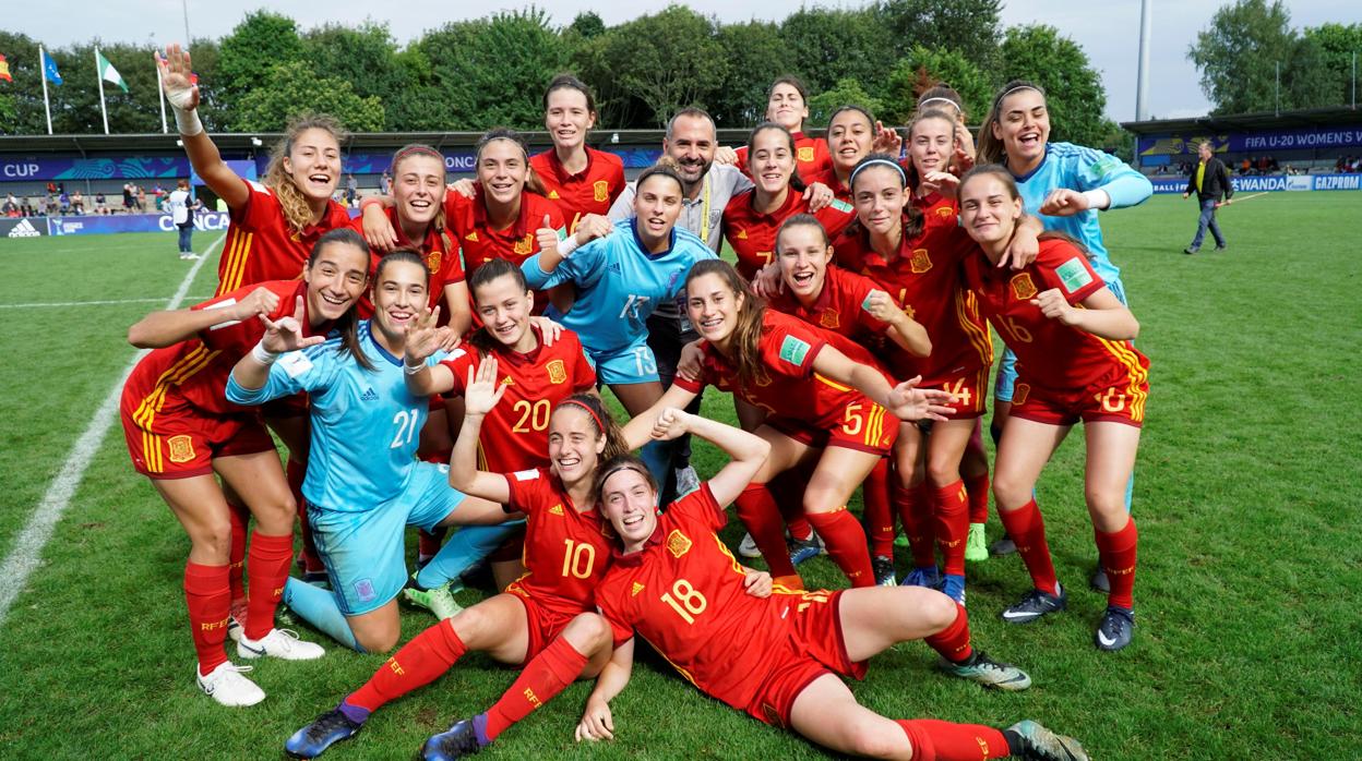 Las mujeres de la selección española sub 20, en el Mundial del pasado verano