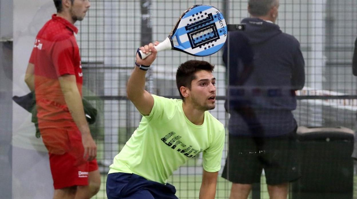 Gonzalo Salías, durante un torneo