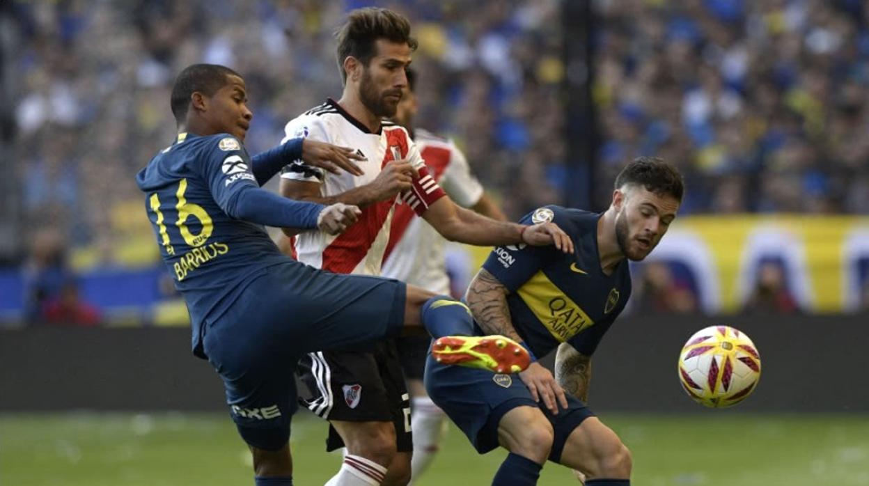 Encuentro entre Boca Juniors y River en el campeonato argentino